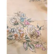 Vtg Penneys Fashion Manor Penn Press "Never Needs Ironing" Percale Twin Bedsheet