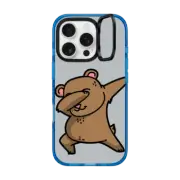 iPhone 16 Pro Impact Ring Stand Case MagSafe Compatible Dabbing Bear