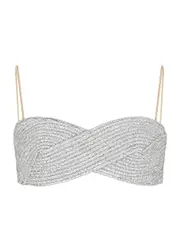Nue Studio Eternity Silver Crystal bra top - XS XS