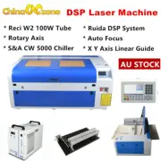 100W CO2 1060 Pass Door Laser Engraving Machine DSP Ruida System Reci Engraver