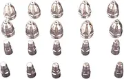 20Pcs 1.1/1.3/1.5/1.7mm P80 Plasma Electrode Nozzle Cutting Torch 60A 80A 100A P80 CNC Plasma Torch Tip Electrode Nozzle Welding Nozzle(1.7mm)