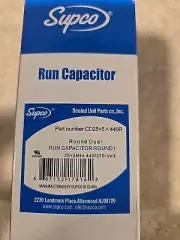 Supco CD25+5×440R Round Dual Run Capacitor