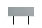 Linen Fabric King Bed Deluxe Headboard Bedhead - Stone Grey
