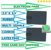 2PS Rubber Electrode Pad Reusable Carbon for Dynatronics Solaris & Dynatron Plus