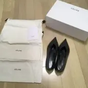 Women 6.5US Celine Flat Shoes Old Logo No Longer Available Pointe Shoes Luxury D