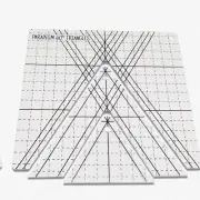 QuiltMaster Trio: 60° Ruler & Template Set for Perfect Quilting