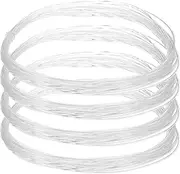 uxcell 4 Pcs Clear Fishing Line Wire 197ft Nylon Fishing String Wire 0.9mm Monofilament Invisible Cord for Hanging Decorations Balloon Crafts Jewelry Beading Making
