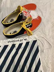Custom Men’s Vans Canvas Brand New Size 10 US, Navy, Orange, Yellow