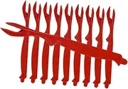 WATIIFUFU 10pcs Plastic Crab Forks Seafood Eating Tools Crab and Lobster Forks Easy Peel Shrimp Peeler