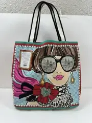 BRIGHTON NEW "Sparkle and Shine" Heavy Canvas Tote Bag NWT
