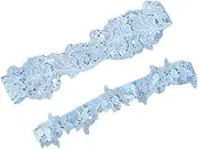 [WRITWAA] Floral Ornaments Bridal Wedding for Bride Elastic Lace Decorated Pearl for Special Occasions