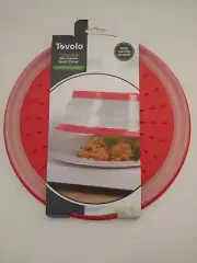 Tovolo Vented Collapsible Microwave Food Cover With Easy Grip Handle
