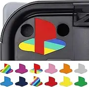PlayVital Custom Vinyl Decal Skins for PS5 Console, Logo Underlay Sticker for PS5-9 Colors & 3 Classic Retro Styles