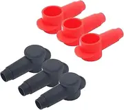 Recoil STC20-6 6 Pack Silicone Terminal Covers for Alternator Battery Stud and Power Junction Blocks, Fits 2/0AWG to 3/0AWG terminals with 3/8" or 5/16" openings