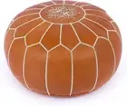 Moroccan Genuine Leather Boho Pouf Ottoman Handmade pouf Footstool Pouffe