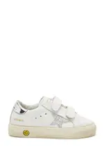 Golden Goose Kids May School Leather Sneakers - White - 26 (IT26/ UK8.5 Kids) 26 (IT26/ UK8.5 KIDS)