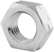 Allstar Jam Nut 3/8-24 in Left Hand Thread Aluminum Natural Set of 4 18275