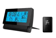 ATOMIC LCD ALARM CLOCK WITH BRIGHT BLUE BACK LIGHT