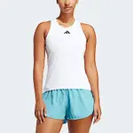 ADIDAS CLUB TANK [HZ4282] 女 無袖 背心 運動 訓練 網球 透氣 吸濕排汗 挖背 修身 白