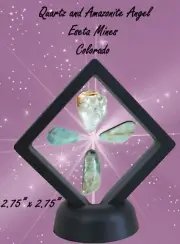 Rock Angel - Made of Polished Gem Quality Quartz and Amazonite - Colorado Made