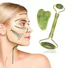 Jade Roller and Gua Sha Set for Lymphatic Drainage and Skin Tightening