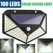 100 Led Solar Sensor Light Outdoor Motion Detection Security Garden Solar Lamp