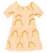 [Stella McCartney Kids] Stella McCartney Kids Printed tiered cotton dress Y 4 multicoloured