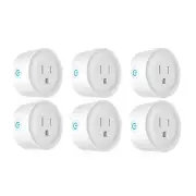 Deco Gear 6 Pack WiFi Smart Plug (Compatible with Amazon Alexa & Google Home)...