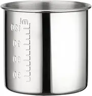 Amagogo Medicine Cup Stainless Steel Medicine Cup Wine Measuring Device Homecare Use for Party Home, 120 ml