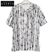 Comme Des Garcons 24AW White Barbed Wire T-Shirt Black L Polyester Used