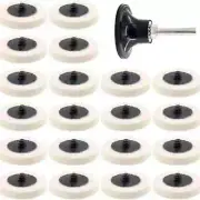 20Pcs Polishing Buffing Pads Disc Pad Holder 1/4" Shank for Automative Polishers