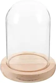 DRESSOOS Glass Cover Glass Landscape Covers Glass Domes for Crafts Clear Bell Jar Display Miniature Dome Cloche Display Cases for Collectibles Clear Display Case Miniature Glass Dome