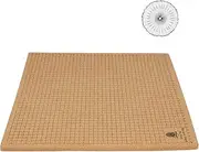 RWWPJLLWHR Macrame Board with Grids Double Sided Macrame Project Board with 30 T-pins Reusable Macrame Cork Board Portable Lightweight Macrame Craft Board for Braiding Craft Bracelet 16x16inch