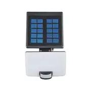Brilliant Black Noah Solar Sensor Security Light