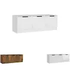 TV Cabinet White Engineered Wood TV Stand Console Stereo HiFi Cabinet vidaXL