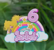 Personalised Unicorn Cake Topper