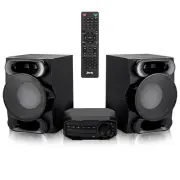 LyxJam Bluetooth Stereo System for Home W/CD Player, MP3, USB, Bass & Remote