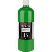 Jasart Byron 1L Acrylic Paint Bottle Medium-Bodied Craft Painting Green Light