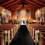 ShinyBeauty Black Sequin Aisle Runner, 2FTx15FT Glitter 2FTx15FT,