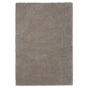 VINDEBÄK rug, high pile, light beige, 133x195 cm