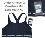 Under Armour Black Crossback Sports Bra Youth XL (200709)