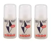 3 x Deonat Crystal Deodorant Roll On 65mL