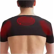 Sports Shoulder Brace Shoulder Posture Corrector Magnetic Self-Heating Shoulder Pad Therapy Shoulder Protector Adjustable Soft Shoulder Strap (Size : XL/X-Large)