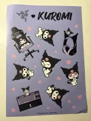 Kuromi x Razer Stickers Chair Headset Keyboard Purple Licensed New
