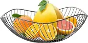 Fruit Bowls Wrought Iron Fruit Basket,Large Capacity Irregular Fruit Tray,Home Decor Storage Tray for Living Room,Snacks,Nuts & Dry Fruits Snack Plate