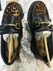 Dr. Martens AirWair Adrian Snaffle Leopard Shoes Black US Men 6 US Women 7