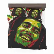 v4473 Bed Sheets Bob Marleys Abstract Rhapsody Duvet Cover Set Pillowcase Soft Bed Sheets IU4473