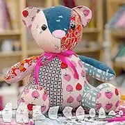 Memory Bear Template Ruler Set with Instructions - Sewing Pattern Template Acrylic Quilting Template Cutting Set, Memory Bear Sewing Patterns Template Home Sewing Art Craft for Gift 10pcs