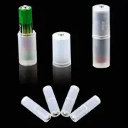 4x Portable Battery Holder Converter Adapter AAA LR3 to AA LR6, Case Switcher