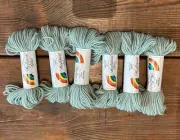 Risdon Fritz Luxury Wool Needlepoint Yarn Lot Of 6 Jade Green NEW